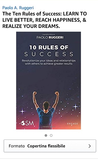 immagine THE TEN RULES OF SUCCESS: NOW AVAILABLE ALSO IN ENGLISH ON AMAZON